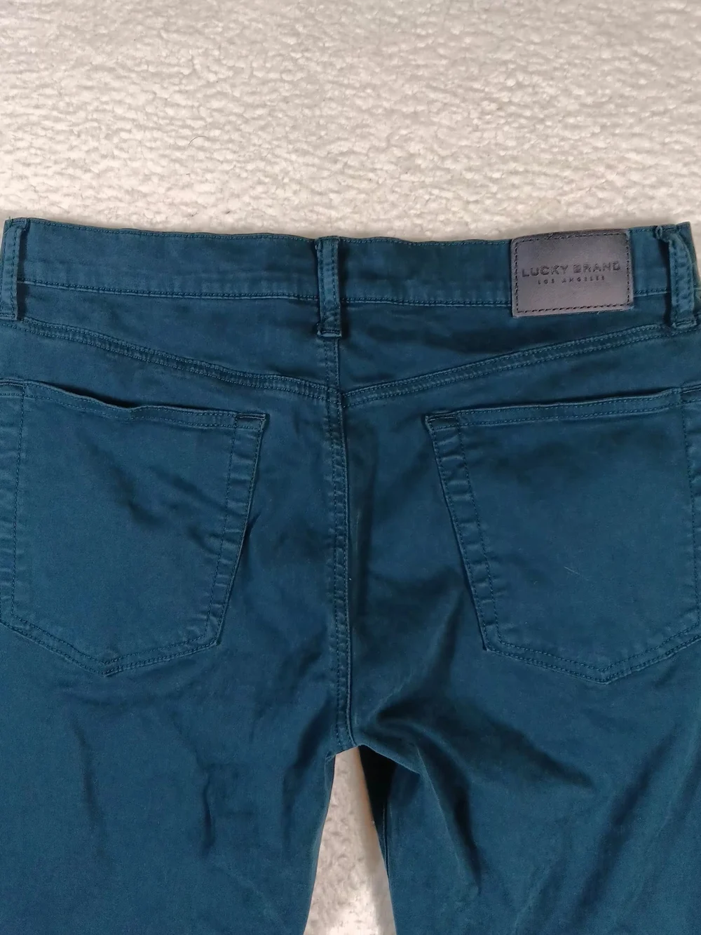 Lucky Brand Jeans Mens 33x30 Green 121 Slim Straight Stretch Casual Hipster
